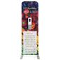 24 inch x 78.75 inch touchless hand sanitizer banner stand with custom graphics